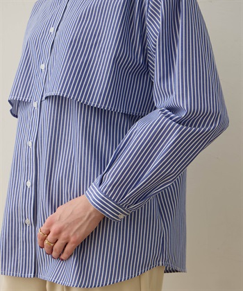 LE SOUK HOLIDAY レイヤード風ストライプブラウス_subthumb_10