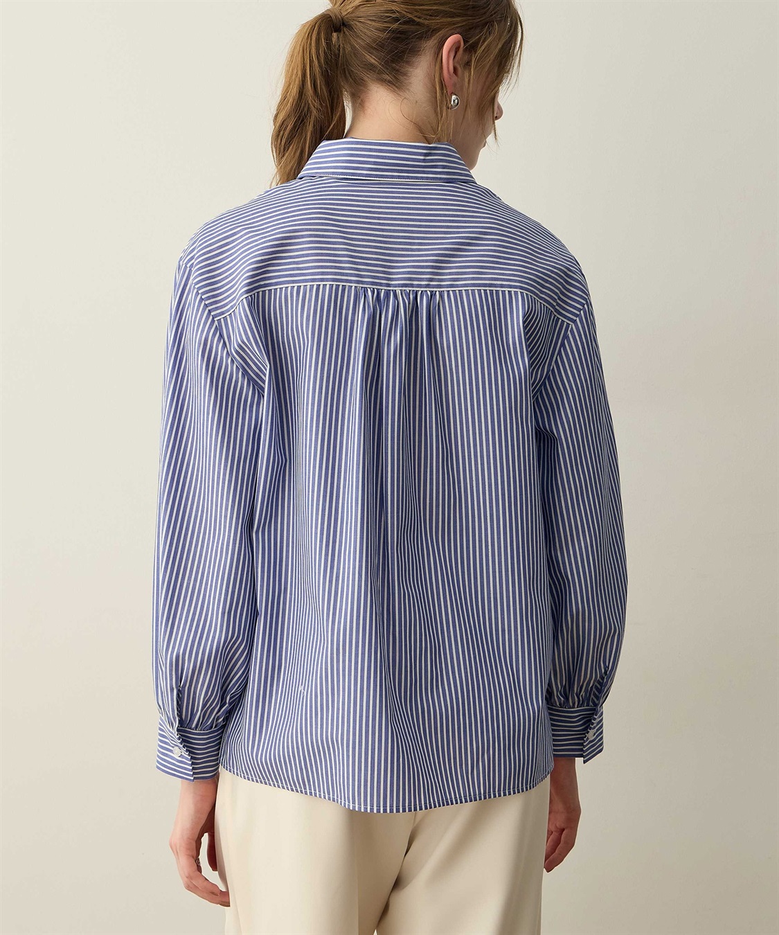 LE SOUK HOLIDAY レギュラーカラーストライプシャツ_sub_3