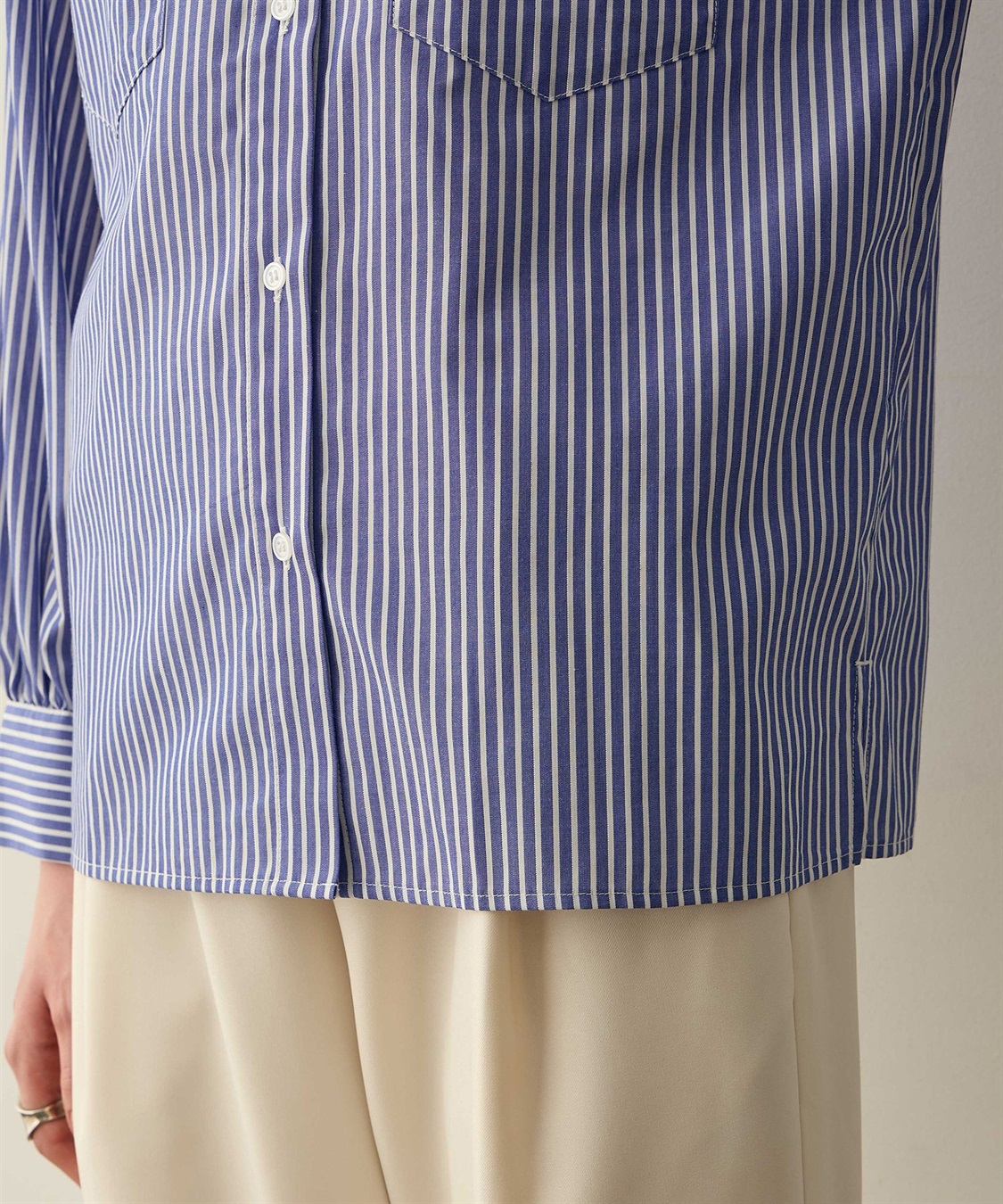 LE SOUK HOLIDAY レギュラーカラーストライプシャツ_sub_12
