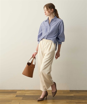 LE SOUK HOLIDAY レギュラーカラーラメストライプシャツ_subthumb_20