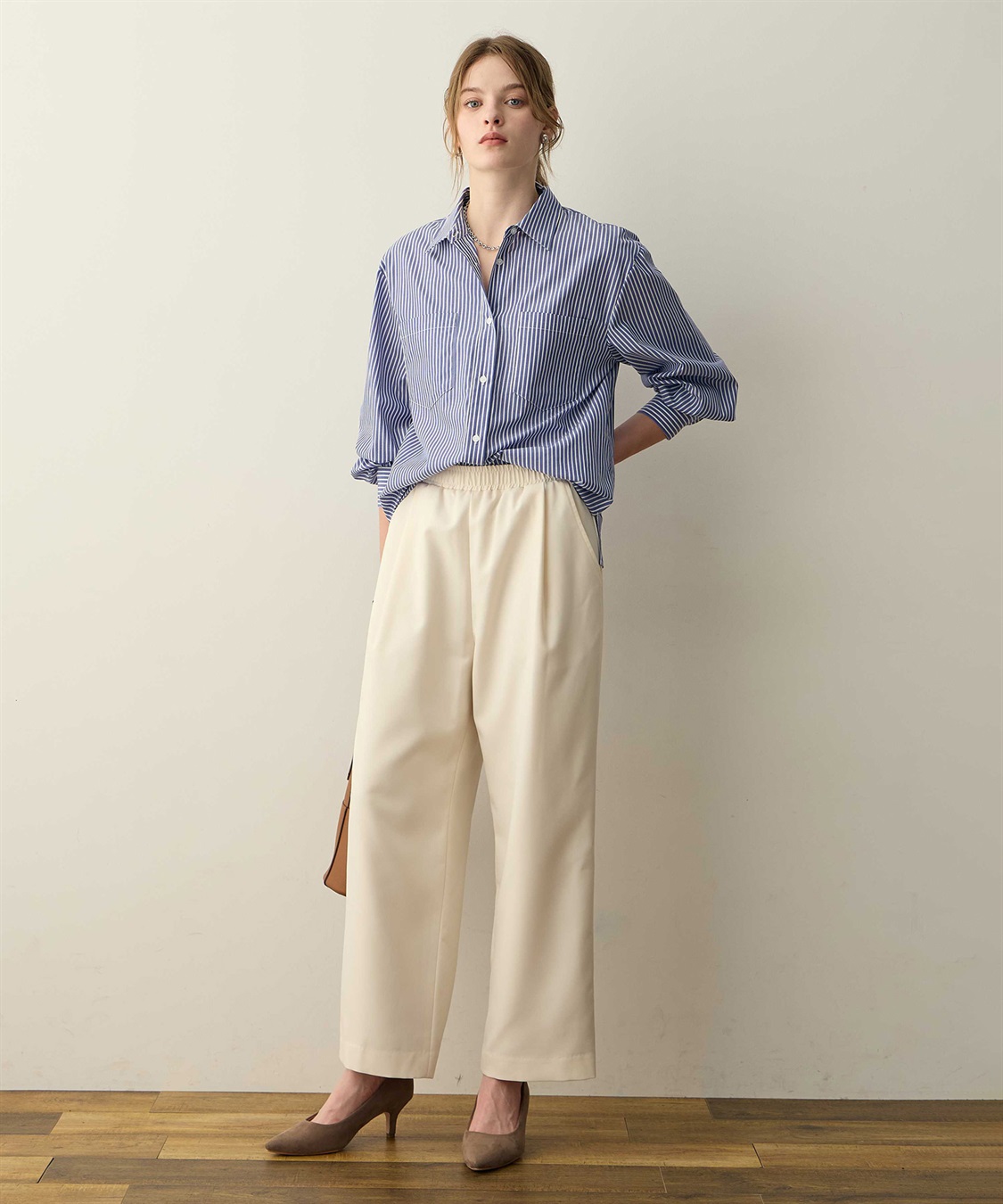 LE SOUK HOLIDAY レギュラーカラーラメストライプシャツ_sub_23