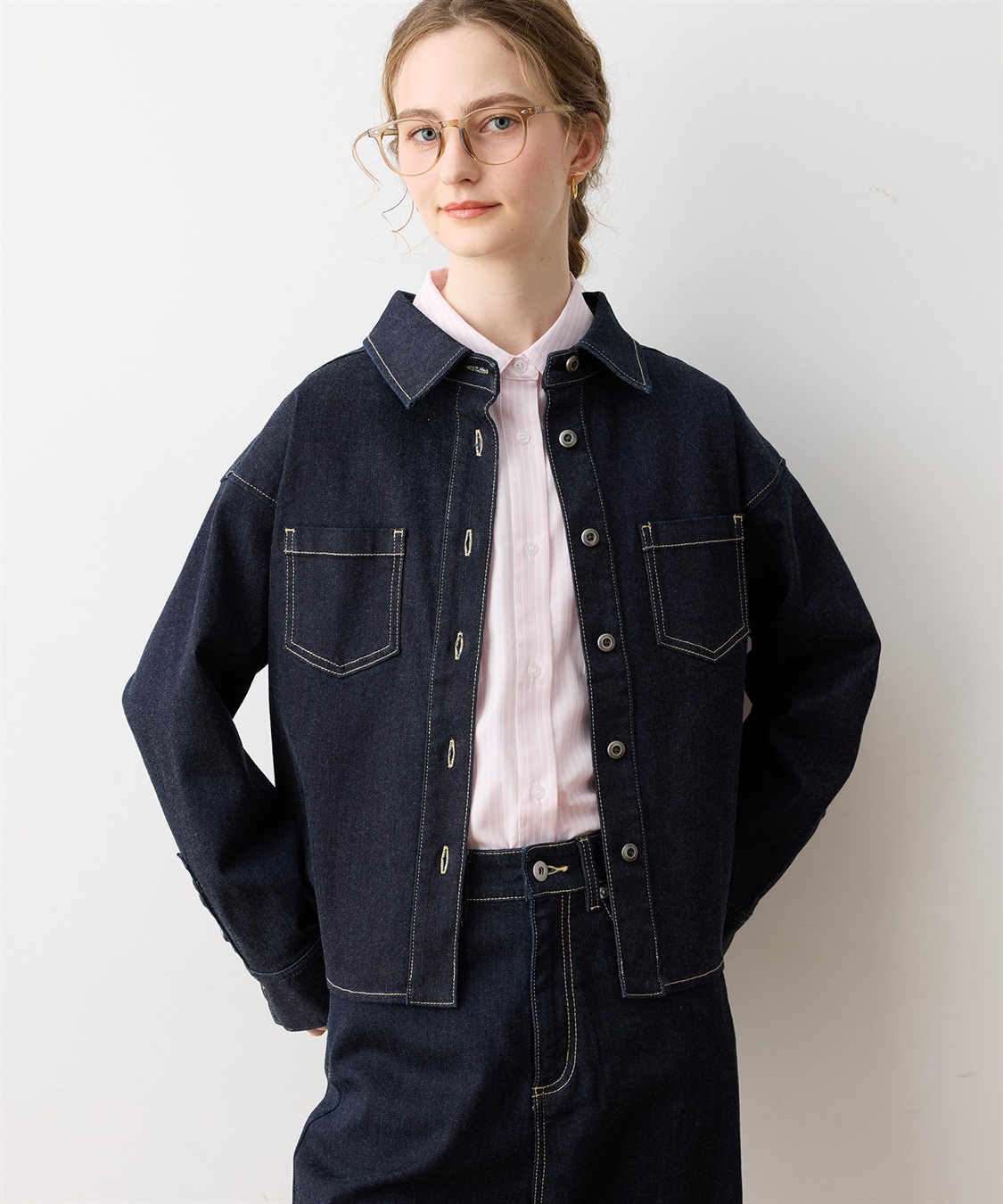 LE SOUK HOLIDAY ストレッチデニムシャツ_sub_3