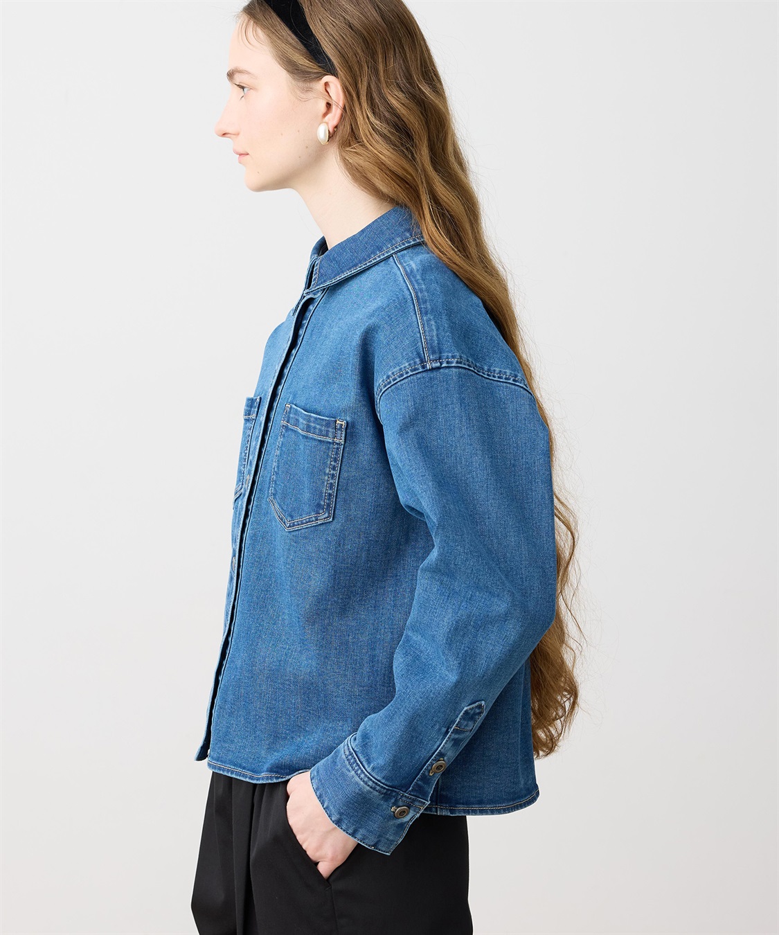 LE SOUK HOLIDAY ストレッチデニムシャツ_sub_6