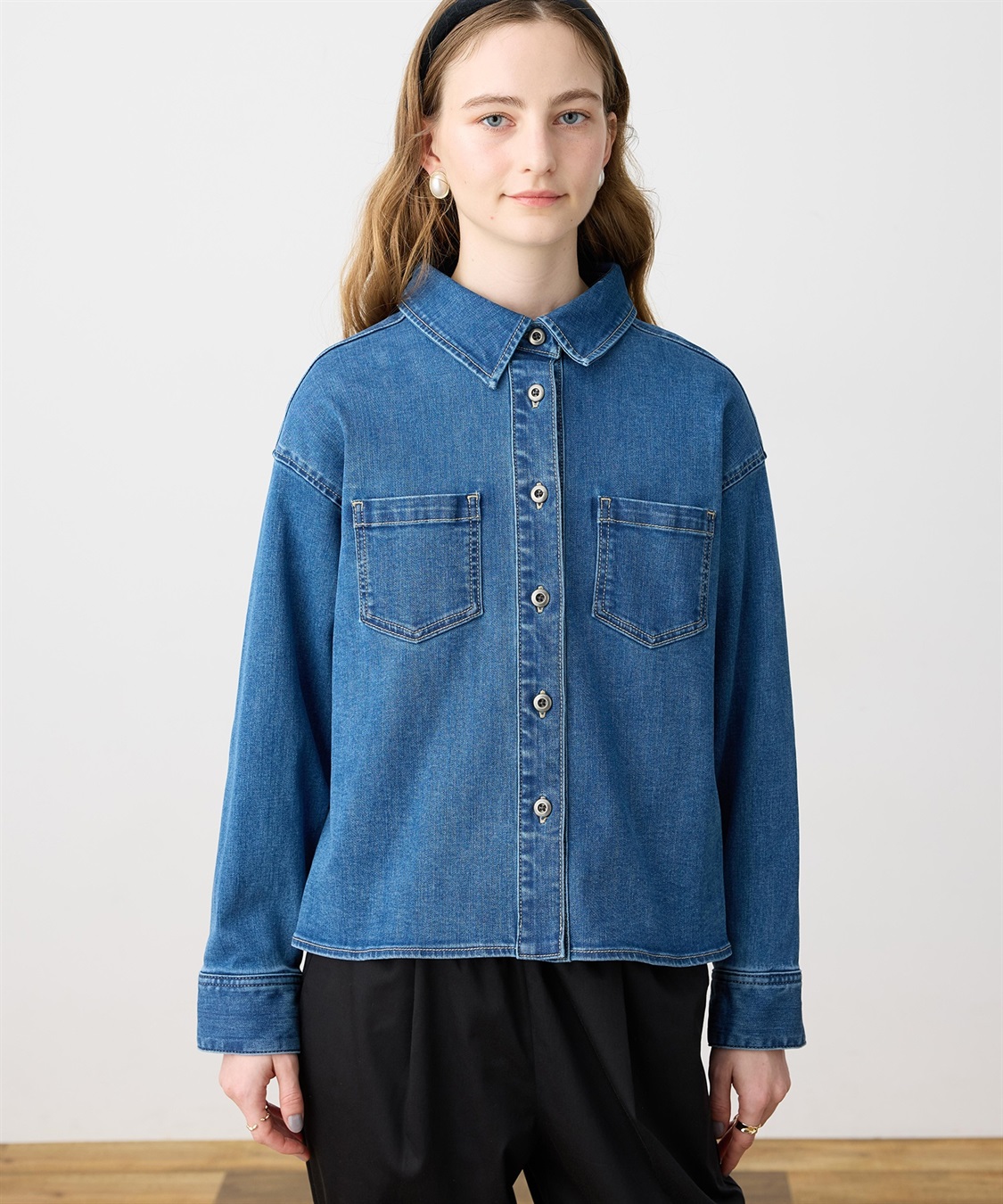 LE SOUK HOLIDAY ストレッチデニムシャツ_sub_9