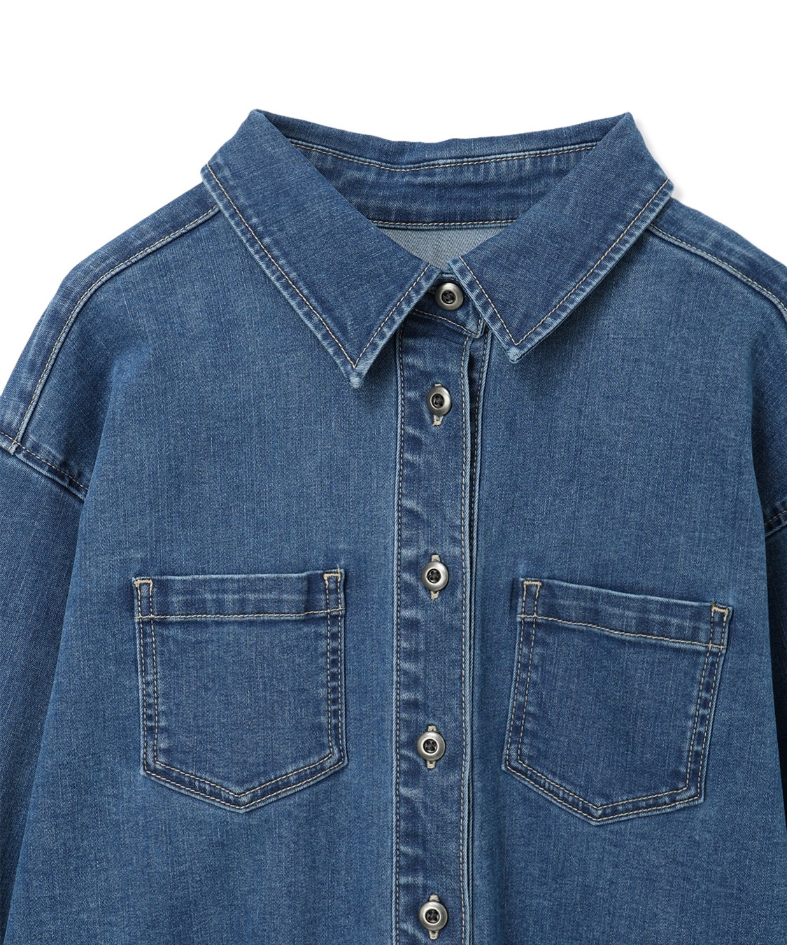 LE SOUK HOLIDAY ストレッチデニムシャツ_sub_18