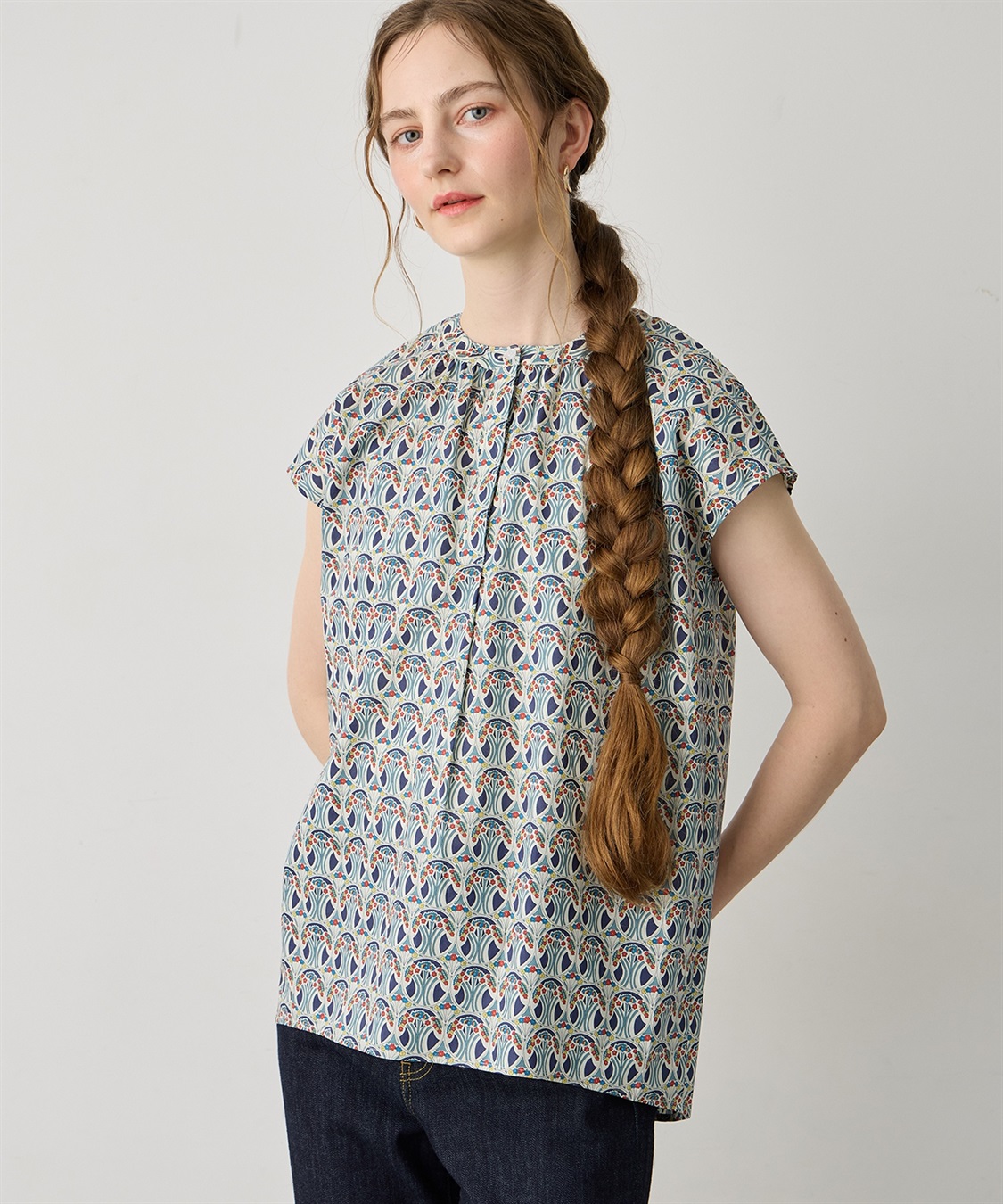 LE SOUK HOLIDAY 【Liberty】リバティプリントブラウス_sub_4