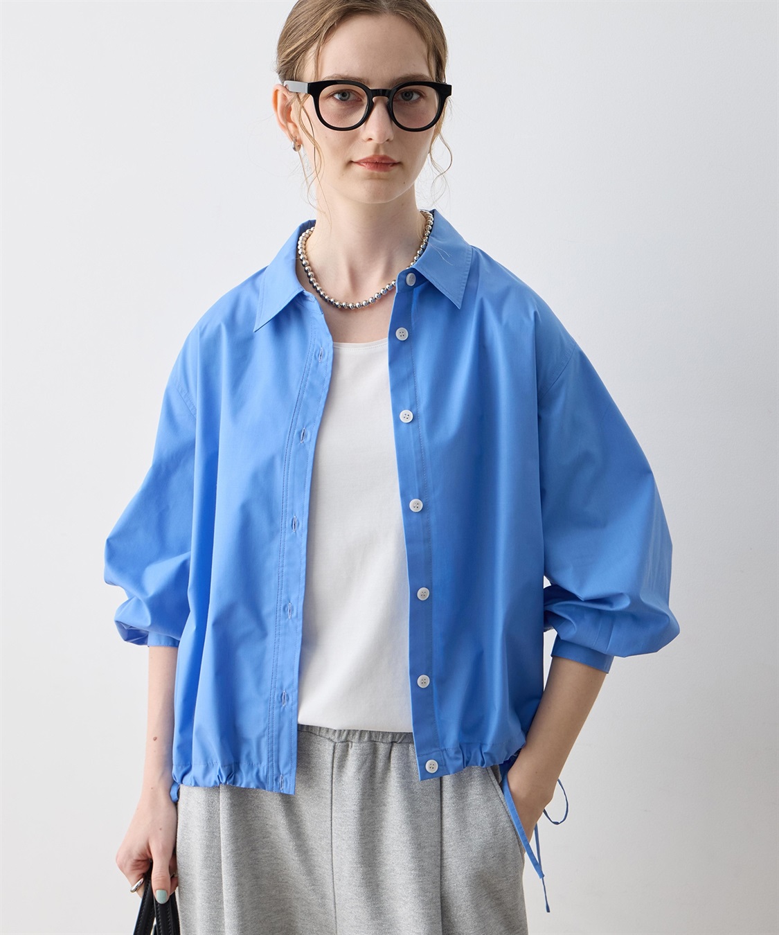 LE SOUK HOLIDAY ドロストシャツブルゾン_sub_2