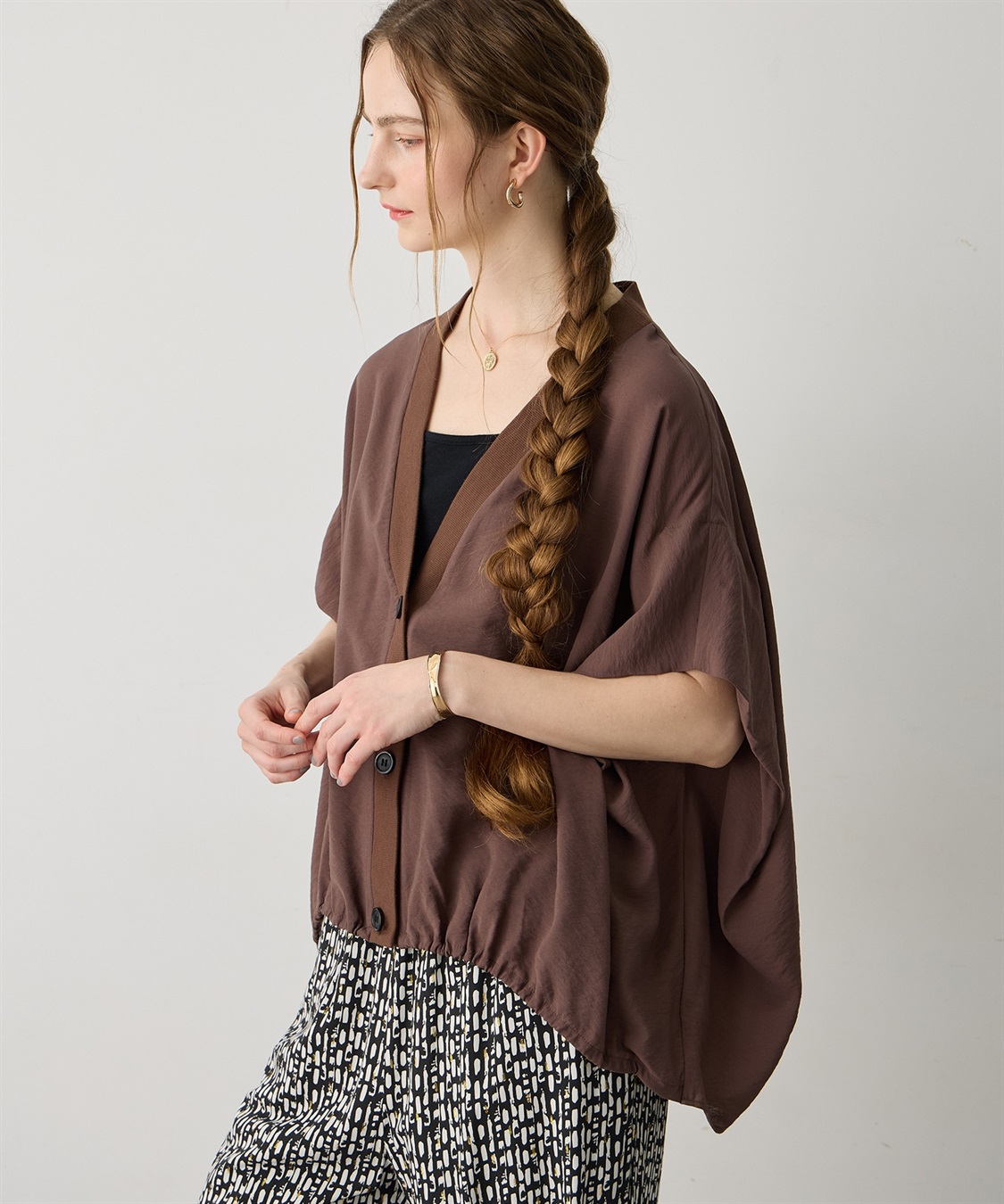 LE SOUK HOLIDAY 《WEB限定》裾ドロストシアーカーディガン_sub_3