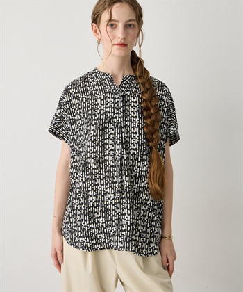 LE SOUK HOLIDAY フレンチスリーブプリントブラウス_subthumb_2