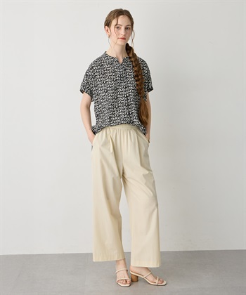 LE SOUK HOLIDAY フレンチスリーブプリントブラウス_subthumb_8