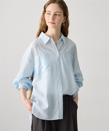 LE SOUK HOLIDAY シアーストライプシャツ_subthumb_1