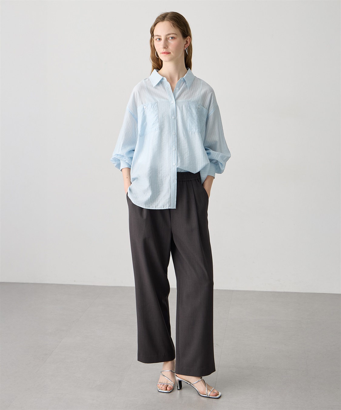 LE SOUK HOLIDAY シアーストライプシャツ_sub_17