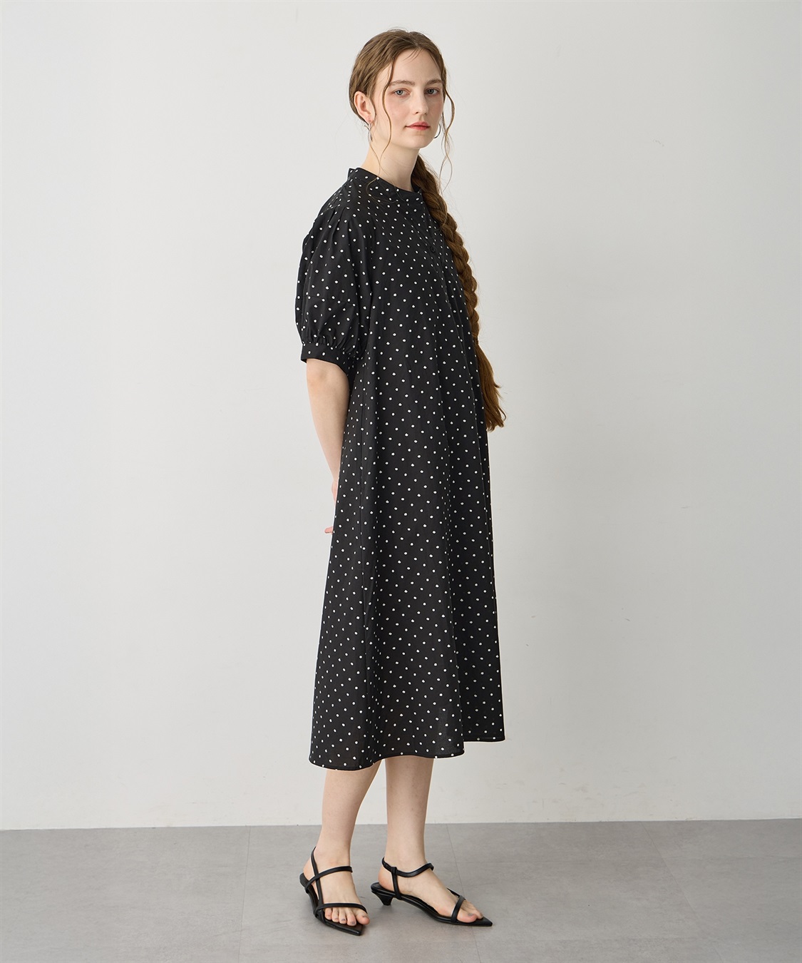 LE SOUK HOLIDAY ハーフスリーブスキッパーワンピース_sub_1