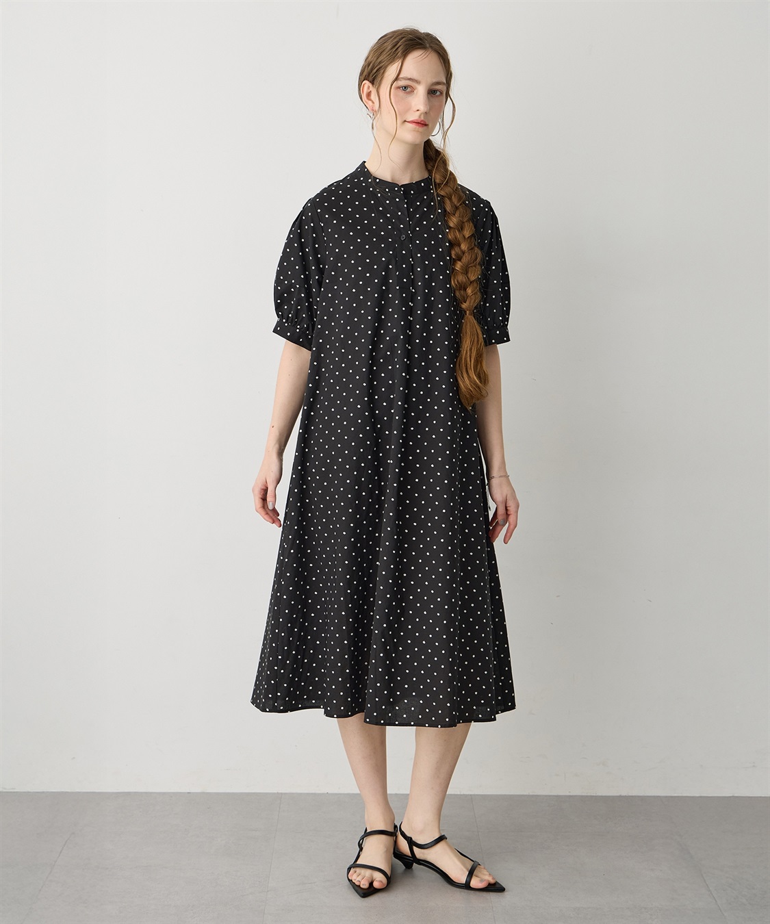 LE SOUK HOLIDAY ハーフスリーブスキッパーワンピース_sub_2