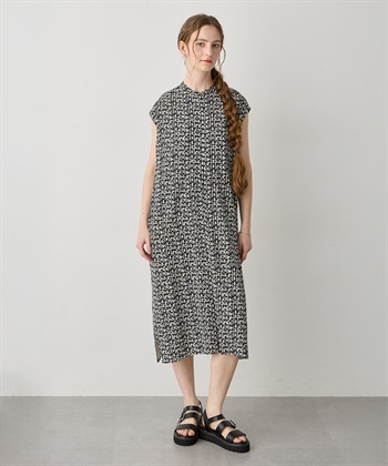 LE SOUK HOLIDAY バンドカラープリントワンピース_subthumb_4