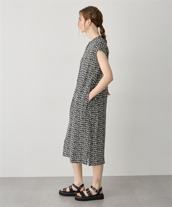 LE SOUK HOLIDAY バンドカラープリントワンピース_subthumb_6