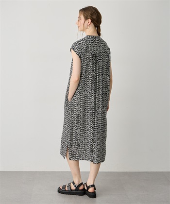 LE SOUK HOLIDAY バンドカラープリントワンピース_subthumb_8