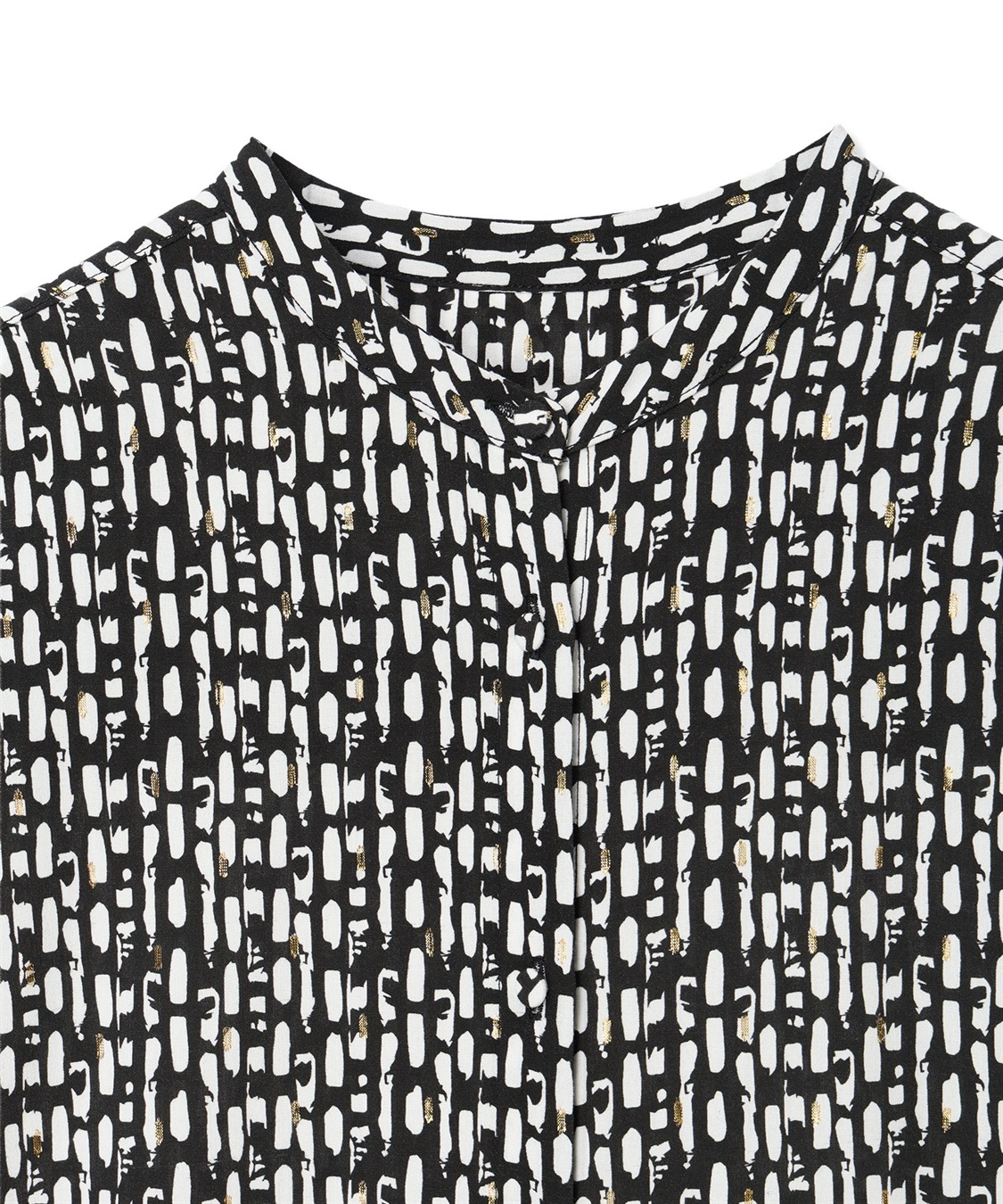 LE SOUK HOLIDAY バンドカラープリントワンピース_sub_11