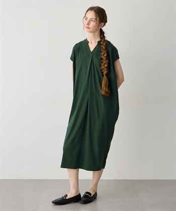 LE SOUK HOLIDAY スキッパーネックコクーンワンピース【接触冷感・吸水速乾】_subthumb_3