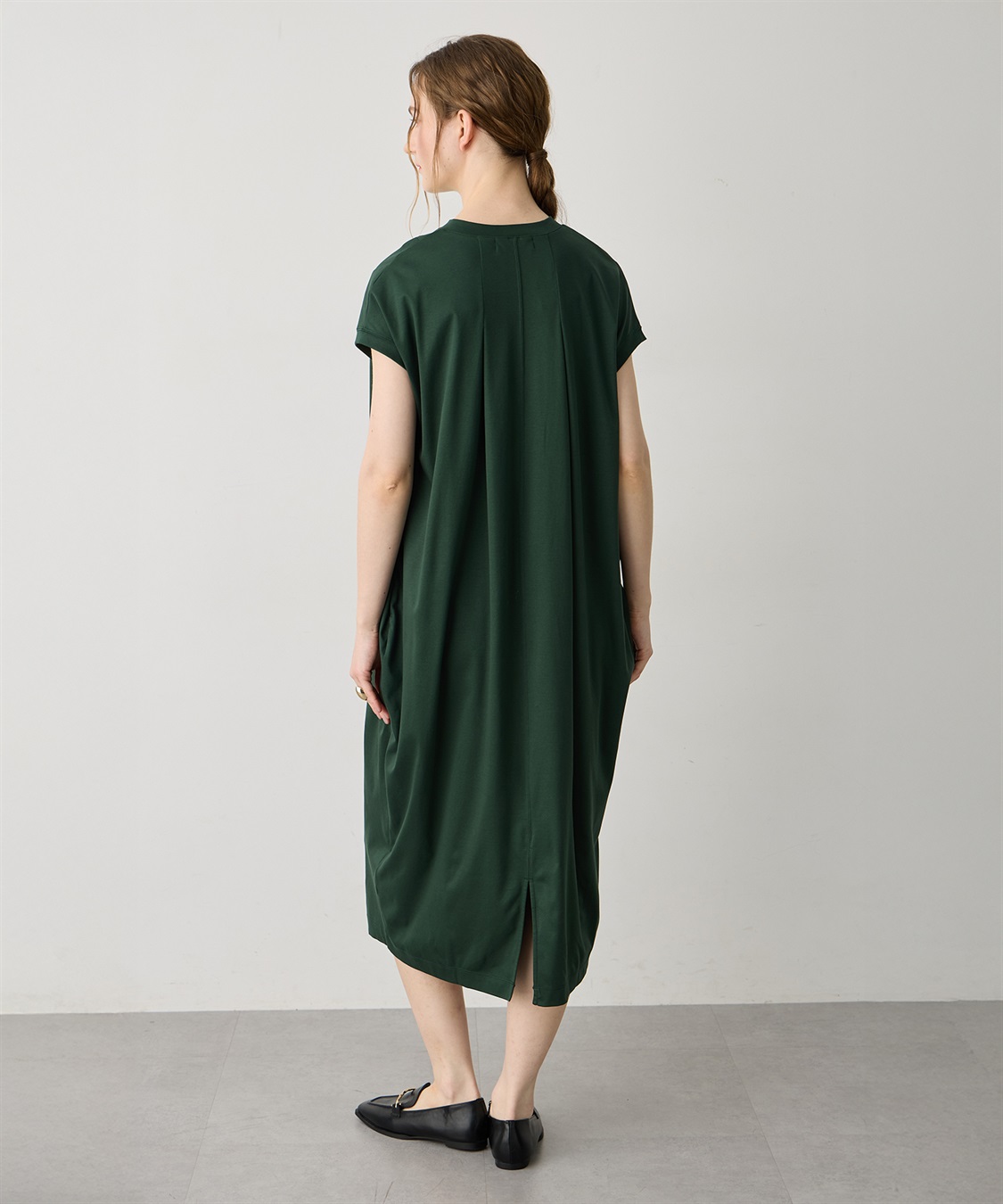 LE SOUK HOLIDAY スキッパーネックコクーンワンピース【接触冷感・吸水速乾】_sub_5