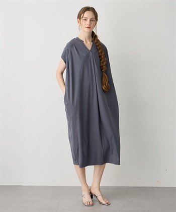 LE SOUK HOLIDAY スキッパーネックコクーンワンピース【接触冷感・吸水速乾】_subthumb_8