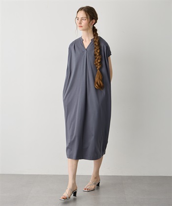 LE SOUK HOLIDAY スキッパーネックコクーンワンピース【接触冷感・吸水速乾】_subthumb_9