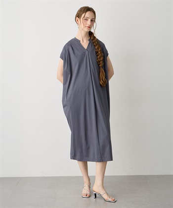 LE SOUK HOLIDAY スキッパーネックコクーンワンピース【接触冷感・吸水速乾】_subthumb_11