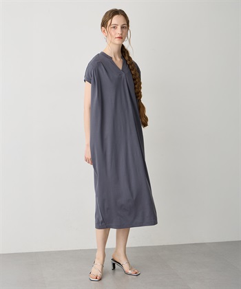 LE SOUK HOLIDAY スキッパーネックコクーンワンピース【接触冷感・吸水速乾】_subthumb_12