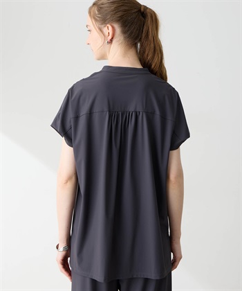 LE SOUK HOLIDAY トリコットスキッパーネックプルオーバー【接触冷感・UVカット】_subthumb_4