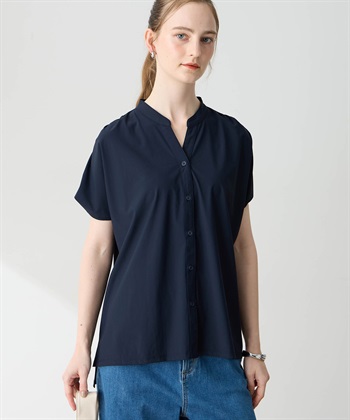 LE SOUK HOLIDAY トリコットスキッパーネックプルオーバー【接触冷感・UVカット】_subthumb_6