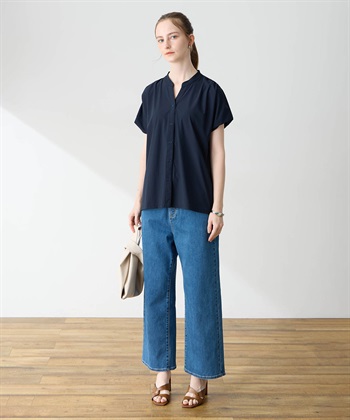 LE SOUK HOLIDAY トリコットスキッパーネックプルオーバー【接触冷感・UVカット】_subthumb_7