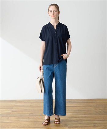 LE SOUK HOLIDAY トリコットスキッパーネックプルオーバー【接触冷感・UVカット】_subthumb_8