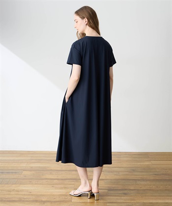 LE SOUK HOLIDAY トリコットクルーネックカットワンピース【接触冷感・UVカット】_subthumb_5
