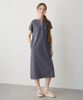 LE SOUK HOLIDAY ヘンリーネックワンピース【接触冷感・吸水速乾】_subthumb_3