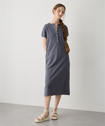 LE SOUK HOLIDAY ヘンリーネックワンピース【接触冷感・吸水速乾】_subthumb_4