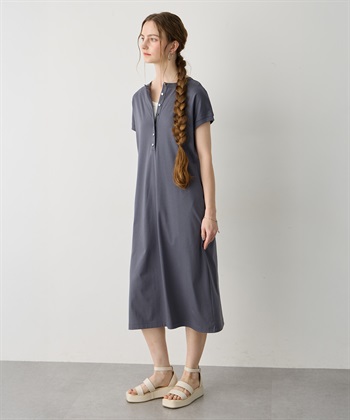 LE SOUK HOLIDAY ヘンリーネックワンピース【接触冷感・吸水速乾】_subthumb_5
