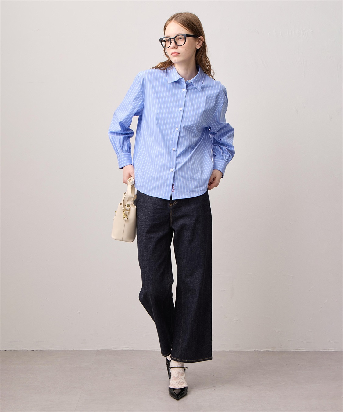 LE SOUK HOLIDAY レギュラーカラーストレッチベーシックシャツ_sub_14