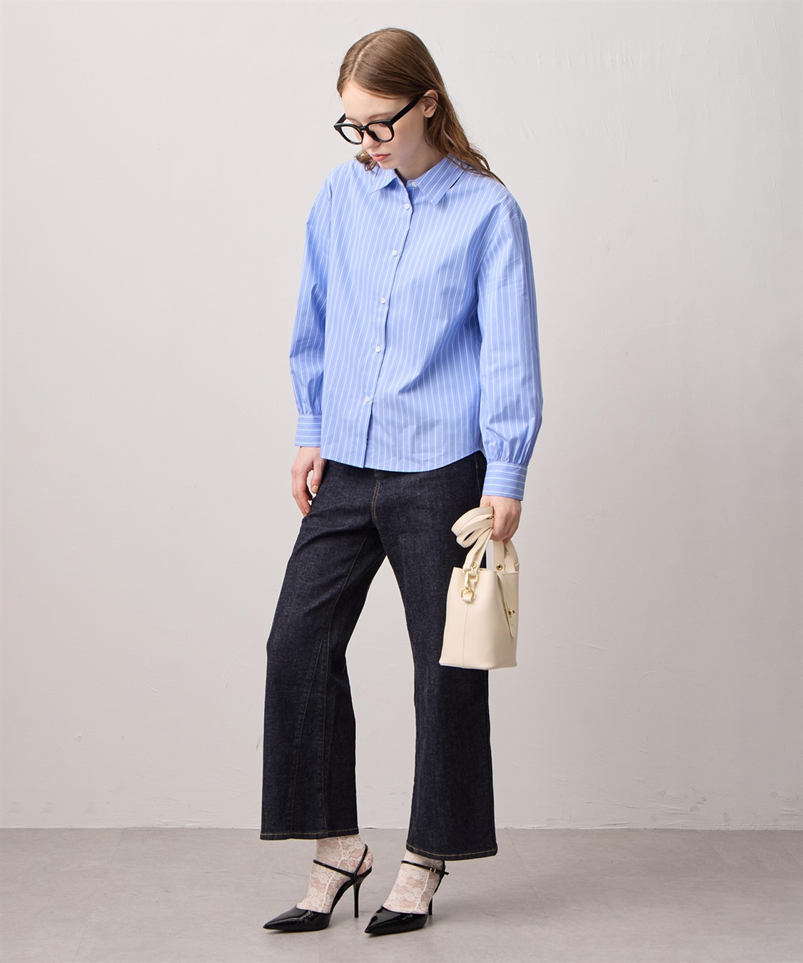 LE SOUK HOLIDAY レギュラーカラーストレッチベーシックシャツ_sub_15