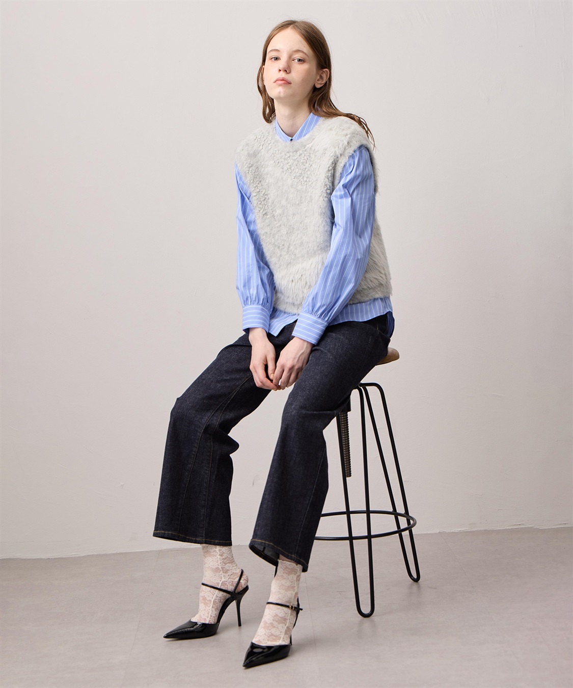 LE SOUK HOLIDAY レギュラーカラーストレッチベーシックシャツ_sub_20