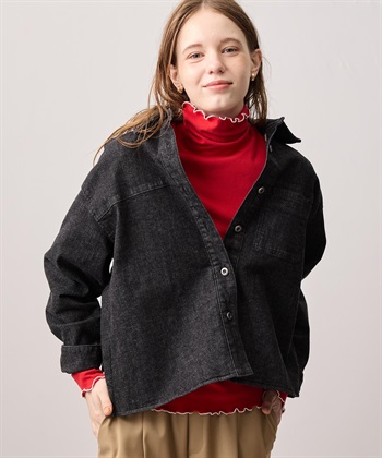 LE SOUK HOLIDAY ストレッチデニムレギュラーカラーシャツ_subthumb_4