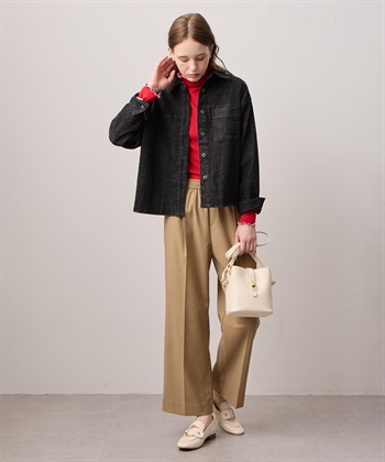 LE SOUK HOLIDAY ストレッチデニムレギュラーカラーシャツ_subthumb_9