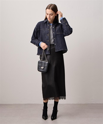 LE SOUK HOLIDAY ストレッチデニムレギュラーカラーシャツ_subthumb_12