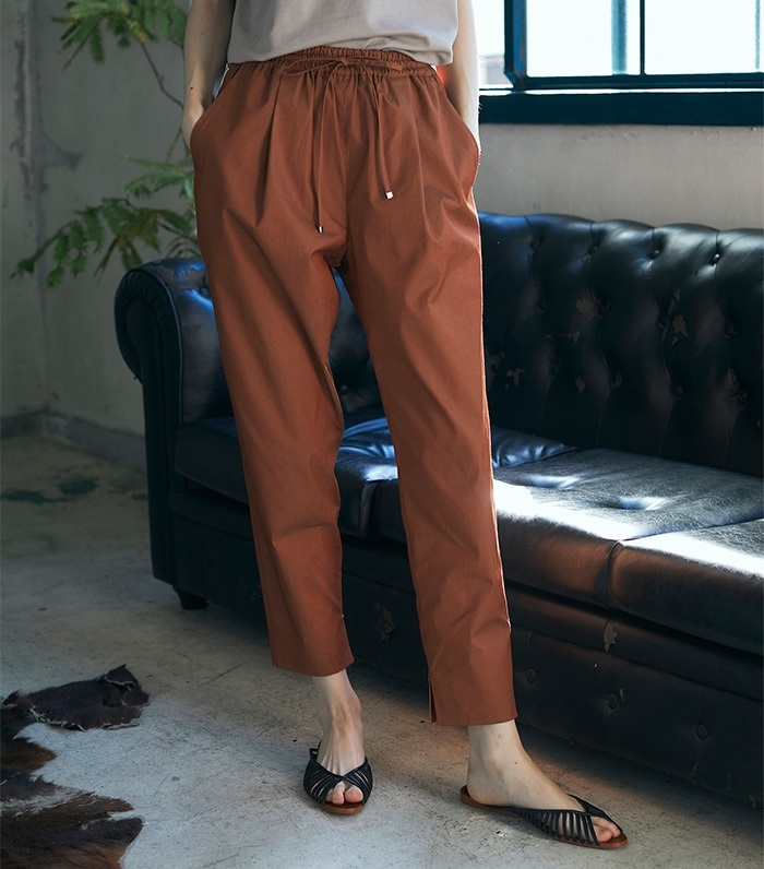LE SOUK HOLIDAY タックテーパードパンツ_sub_2