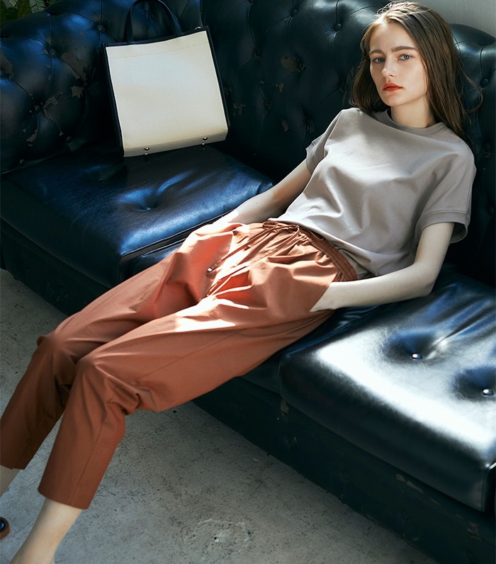 LE SOUK HOLIDAY タックテーパードパンツ_sub_4