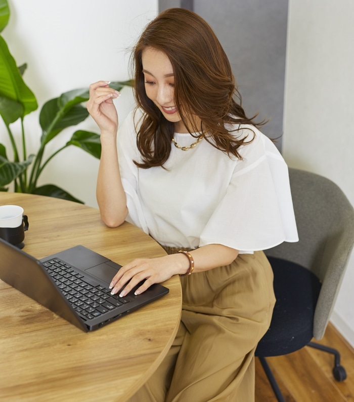 LE SOUK HOLIDAY デシンワイドパンツ_sub_2