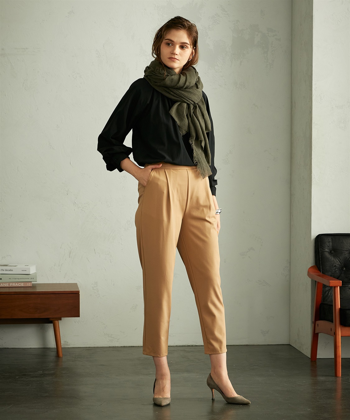 LE SOUK HOLIDAY ツイルワイドパンツ_sub_1