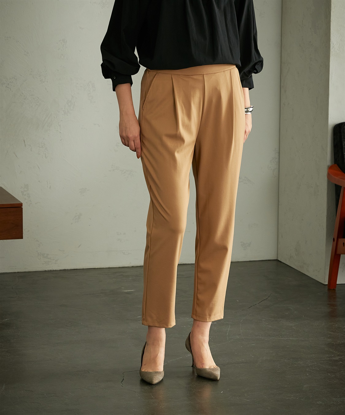 LE SOUK HOLIDAY ツイルワイドパンツ_sub_3