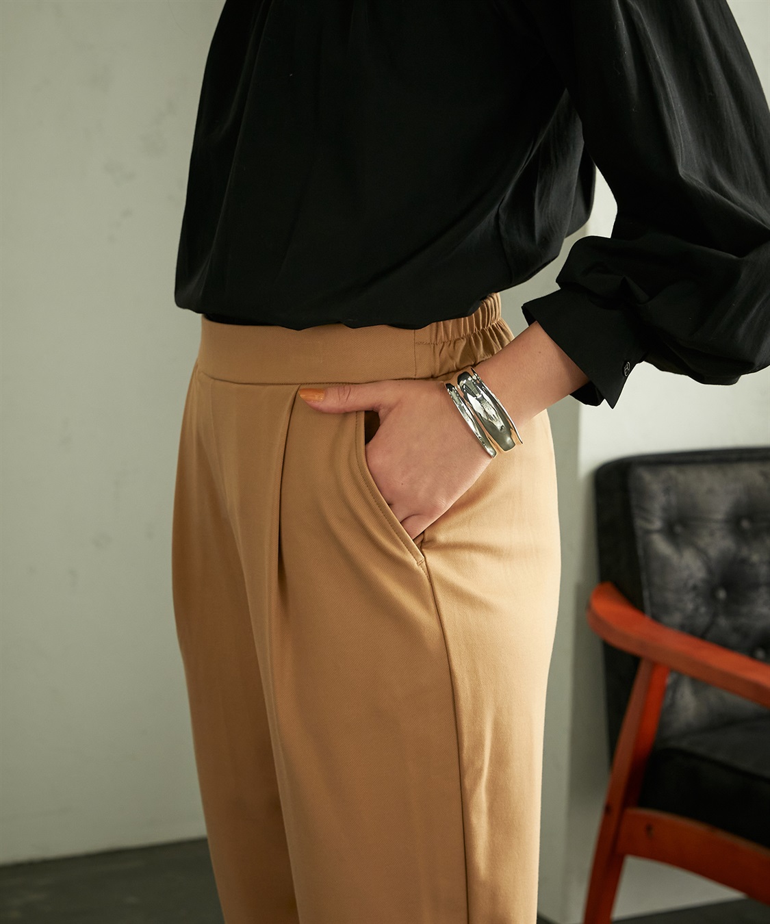 LE SOUK HOLIDAY ツイルワイドパンツ_sub_4