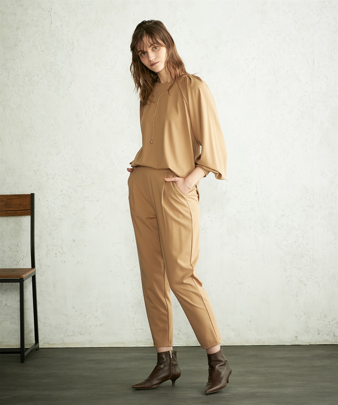 LE SOUK HOLIDAY ツイルワイドパンツ_sub_12