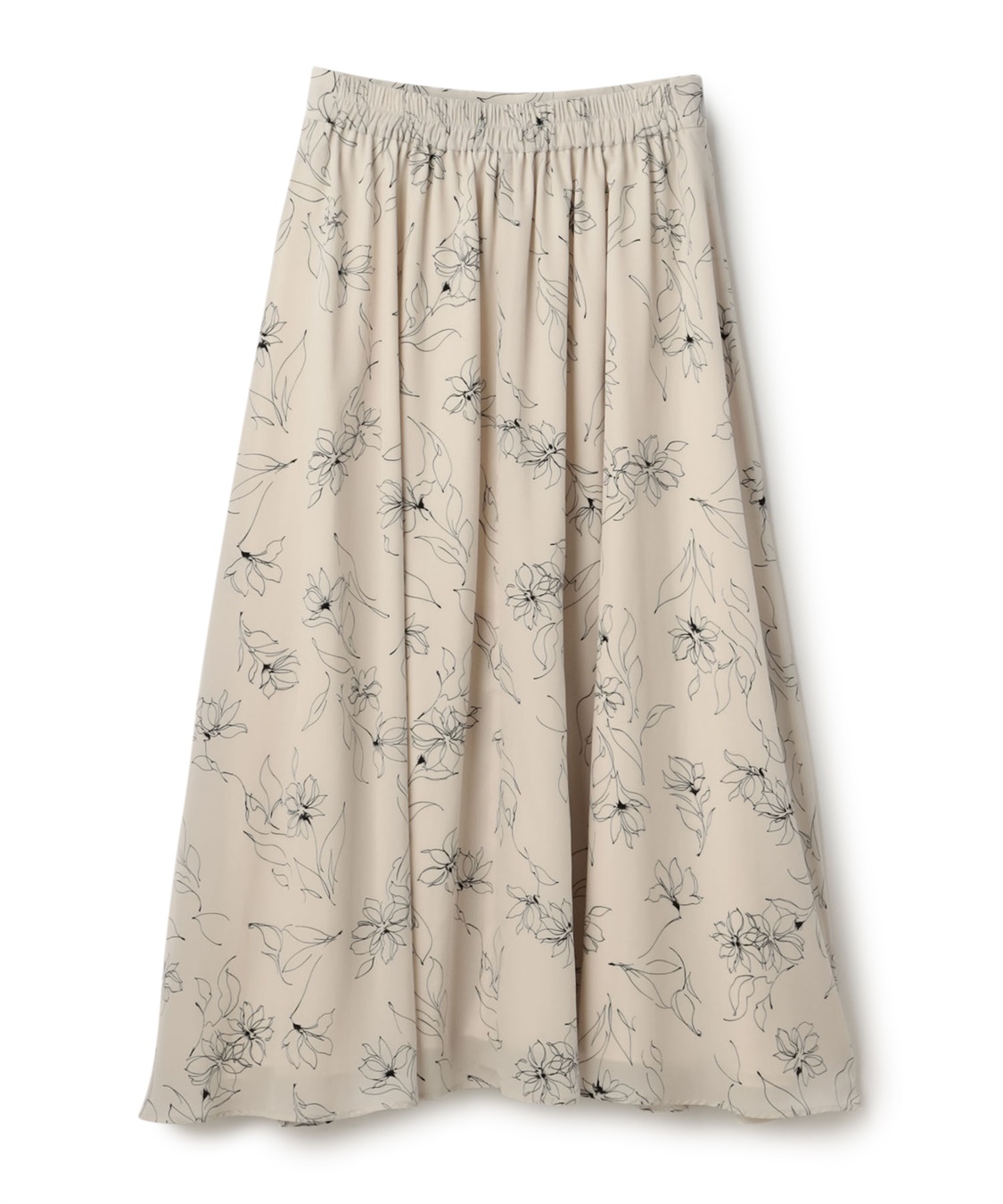 LE SOUK HOLIDAY 線書き花柄プリントスカート_sub_20